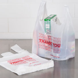 Ritel Plastik Putih Terima Kasih, Tas T Shirt Khusus Untuk Bahan Makanan