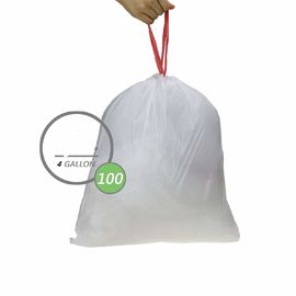 Tas Serut Dapur Sampah yang Digulung, Tas Sampah Hdpe Warna Putih