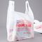 T Shirt Plastic Shopping Bags untuk Kemasan Roll, Warna Putih, Bahan HDPE