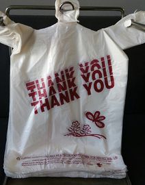 T Shirts Carry-out Thank You Bags 11.5 &amp;quot;X 6.25&amp;quot; X 21 &amp;quot;, Warna hitam, bahan HDPE