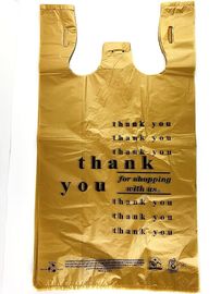 Tas belanja plastik besar Reusable T Shirts, warna hitam, bahan HDPE