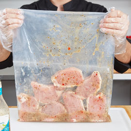 Berat Berat Seal Top Zip Lock Plastic Bags Warna Yang Jelas 10 - 100MIC Ketebalan Untuk Makanan