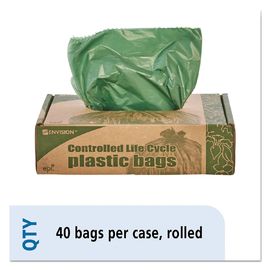 Eco Degradable Trash Bags, 1.1mil 33 Gallon Sampah Tas 33 X 40mm