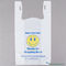 Tas Belanja LDPE / HDPE Transparan T Shirt Dengan Pencetakan Logo Kustom